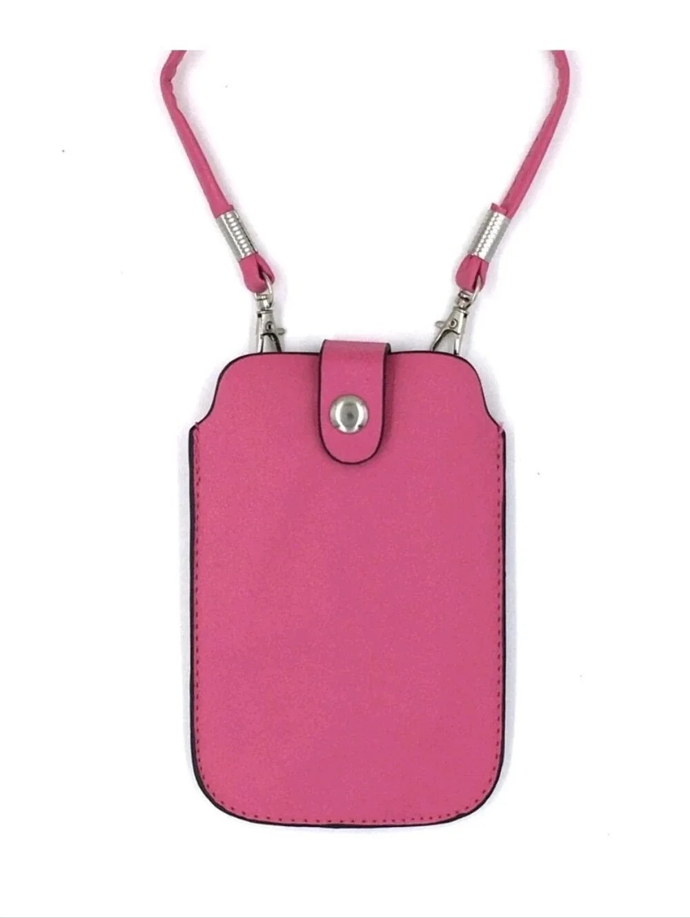 Leather-Look Red Phone Sleeve Pouch